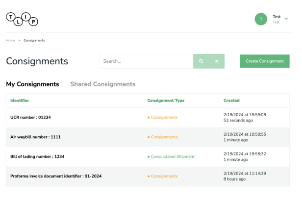 Add an identifier to a consignment