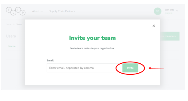 Add users to your organization