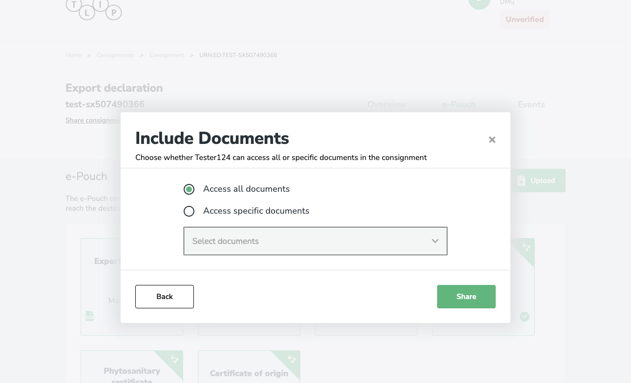 Share all documents