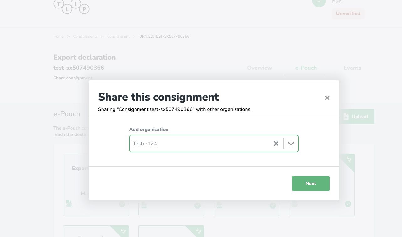 Share consignment